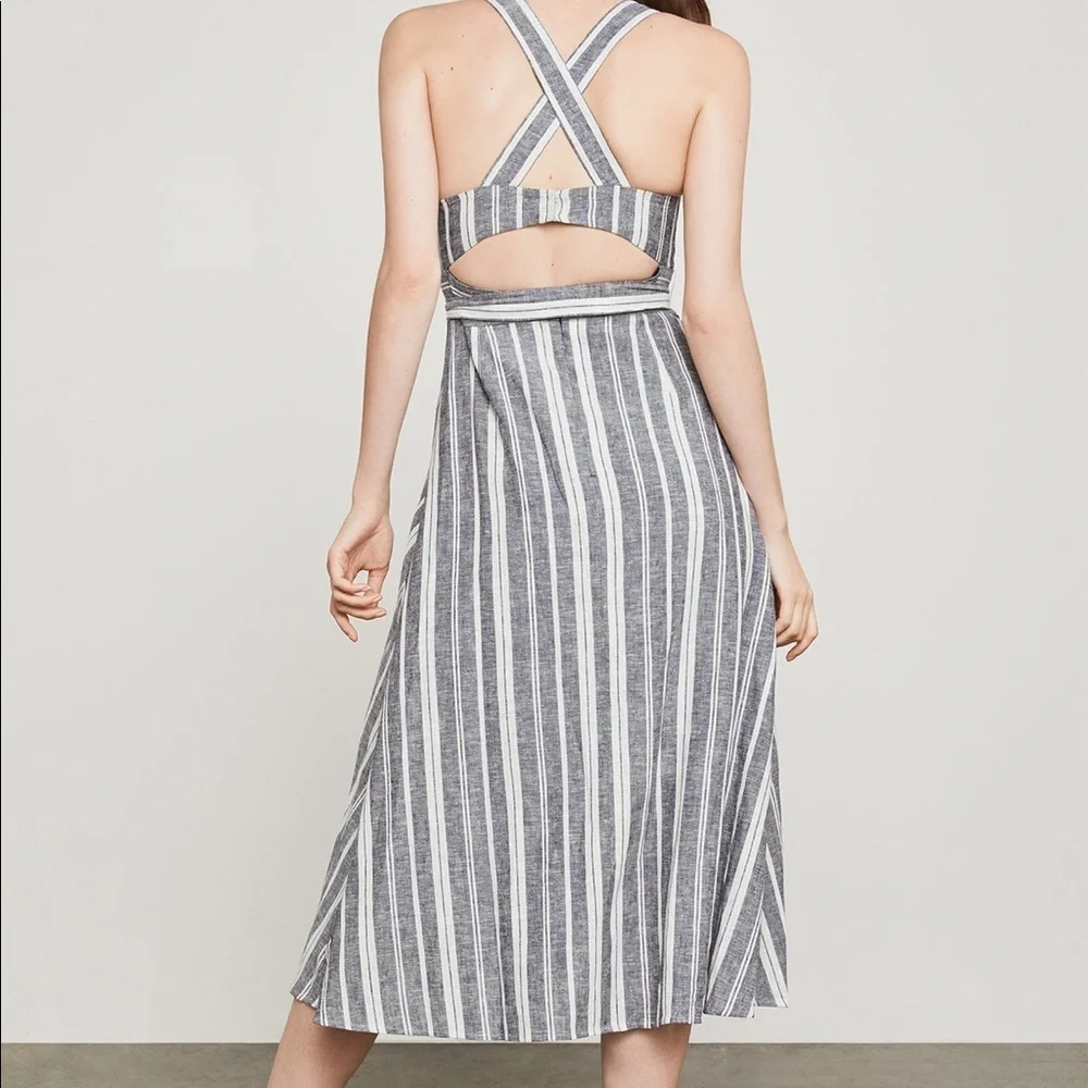 BCBG Striped Cutout Sundress - Picture 3 of 6